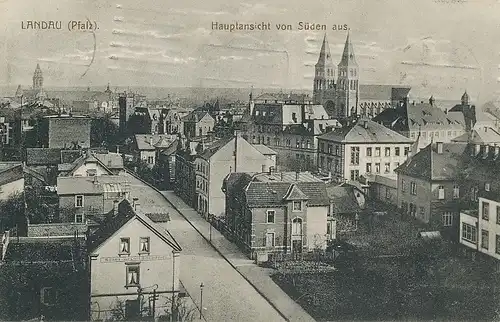 Landau Hauptansicht von Süden aus feldpgl1915 131.703