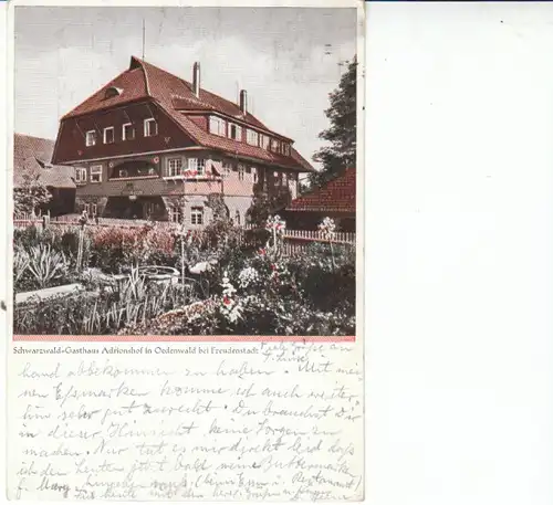 Oedenwald Schwarzwald-Gasthaus Adrionshof gl1942 26.393