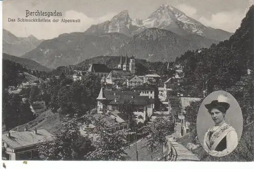 Berchtsgaden mit Berchtesgadnerin gl1910 25.260