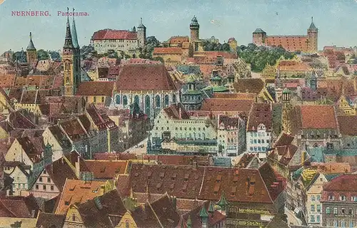 Nürnberg Panorama feldpgl1918 124.384