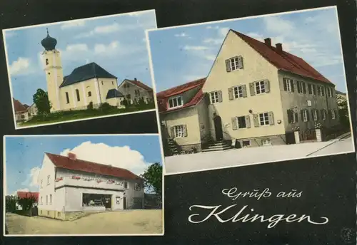 Gruß aus Klingen Teilansichten Kirche ngl 108.024