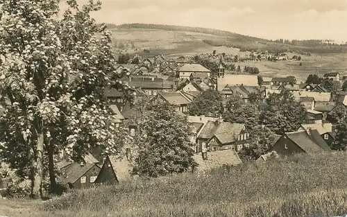 Schmiedefeld am Rennsteig Panorama gl1964 111.395