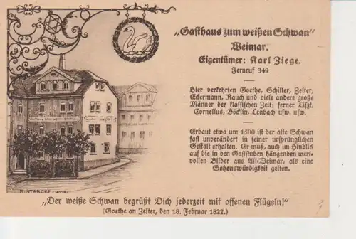 Weimar Gasthaus zum weißen Schwan ngl 92.654