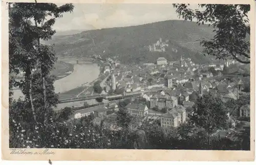 Wertheim a.Main von oben gl1930 26.671