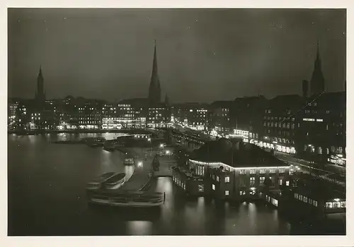 Hamburg Jungfernstieg am Abend ngl 115.940