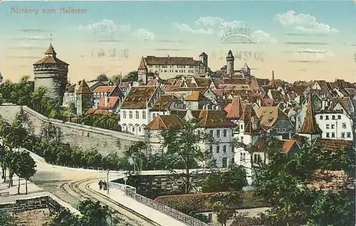 Nürnberg vom Hallertor gesehen gl1914 124.383