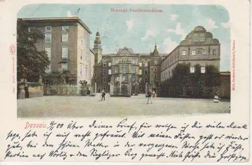 Dessau Herzogliches Residenzschloss gl1900 92.023