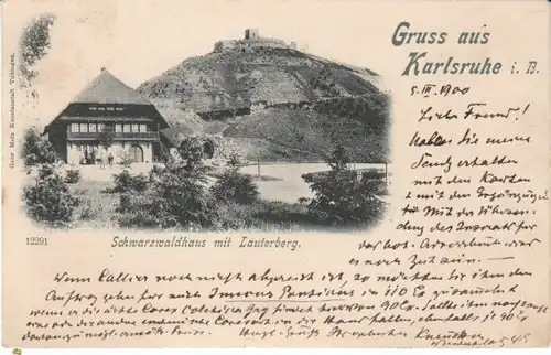 Gruß aus Karlsruhe Schwarzwaldhaus gl1900 26.370