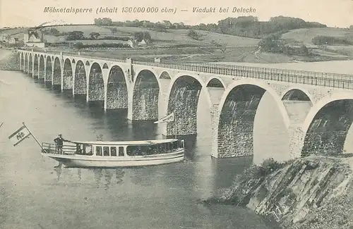 Möhnetalsperre Viadukt bei Delecke gl1913 110.781