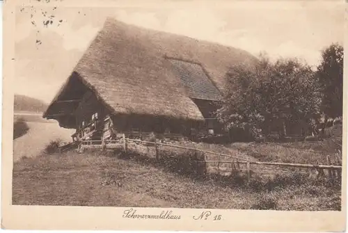 Schwarzwaldhaus Nr. 15 feldpgl1915 25.505