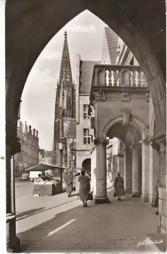 Münster i.W. Prinzipalmarkt Rathausbogen gl1959? 24.943