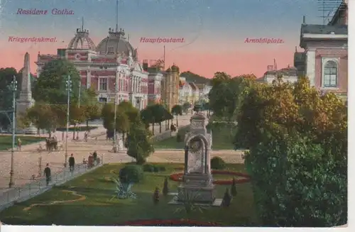 Gotha Denkmal Hauptpostamt Arnoldiplatz gl1918 89.484