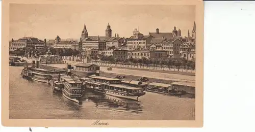 Mainz Schiffsanlegeplatz um 1910? ngl 24.792