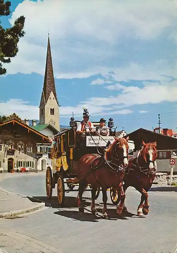 Garmisch Im Winkel Kirche Hotel Husar glca.1970 128.113