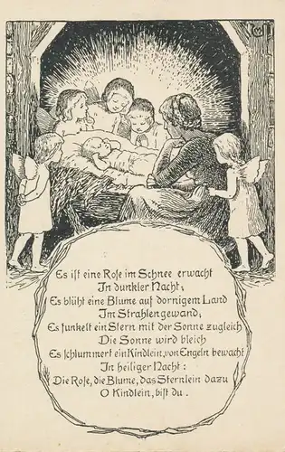 Baby von Mutter und Engeln bewacht gl1950 106.353