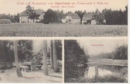 Rabenau Poisenwald Rest. Zum Jägerhaus gl1915 86.639