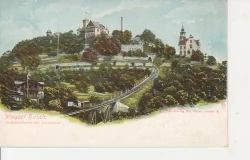 Weißer Hirsch Drahtseilbahn m. Luisenhof gl1907 86.448