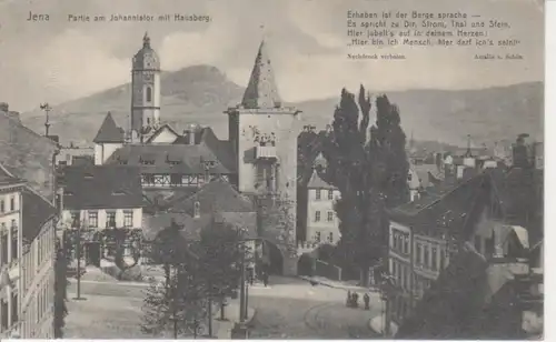 Jena Partie Johannistor mit Hausberg gl1910 88.991