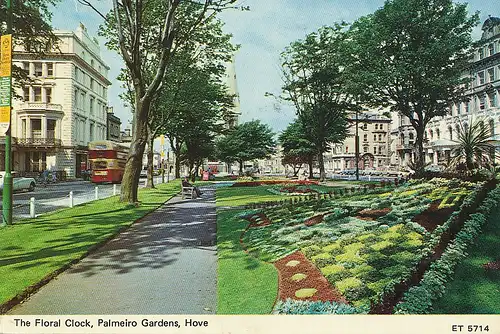 The Floral Clock, Palmeiro Gardens, Hove gl1975 110.915