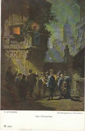 C.SPITZWEG Das Ständchen ngl 27.109