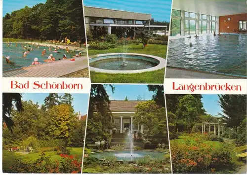 Bad Schönborn-Langenbrücken Mehrbildkarte gl1982 26.566