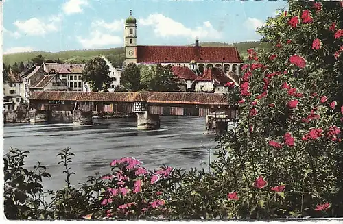 Säckingen a.Hochrhein alte Rheinbrücke gl1963 C1134