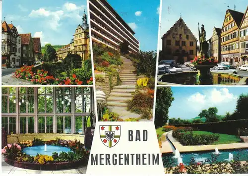 Gruss aus Bad Mergentheim Mehrbildkarte gl1967 28.881