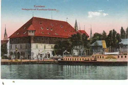 Konstanz Hafen Dampfer Kaiserin Elisabeth ngl 26.617