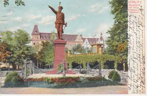 Görlitz Blockhaus mit Denkmal gl1904 84.603