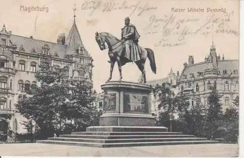 Magdeburg Kaiser Wilhelm Denkmal feldpgl1915 90.607