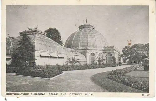 USA Detroit MICH Belle Isle Hortic.Center gl1936 25.432