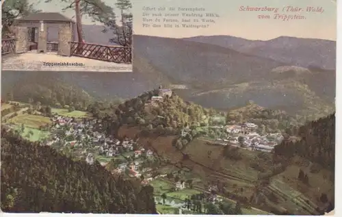 Schwarzburg Trippsteinhäuschen Panorama gl1922 88.810