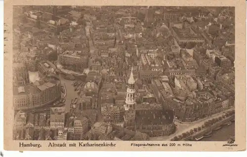 Hamburg Altstadt mit Katharinenkirche gl1924 24.551