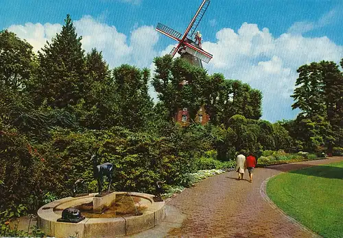 Bremen Rehbrunnen und Mühle am Wall gl1972 114.764