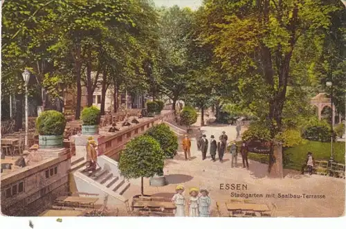 Essen Stadtgarten Saalbau-Terrasse gl1911 24.841