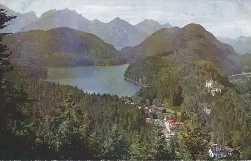 Schloss Hohenschwangau Blick von der Jugend ngl 109.736
