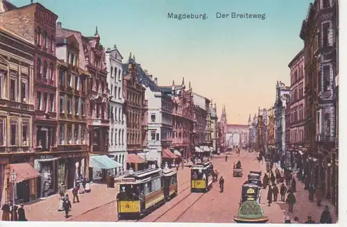 Magdeburg Der Breiteweg gl1912 90.637