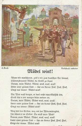 A. Broch - Mädel wink! gl1924 113.812