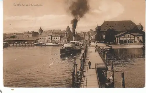 Konstanz Bodensee vom Leuchturm gl1911 25.551