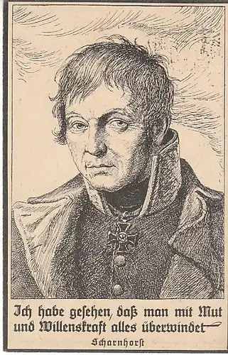 Scharnhorst Mit Mut und Willenskraft … gl1918 C2696