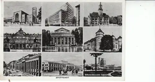 Stuttgart 9 große Gebäude ... gl1939 25.715