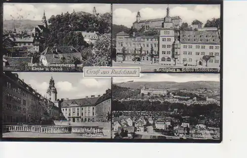 Rudolstadt Mehrbildkarte Teilansichten gl1936 88.654