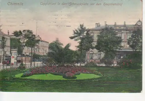 Chemnitz Anlage vor dem Hauptbahnhof gl1909 84.745