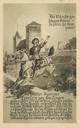 Nürnberg Sprung des Eppelein v Gailingen gl1936 124.612