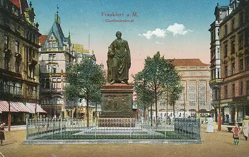 Frankfurt a.M. Goethedenkmal feldpgl1917 132.004