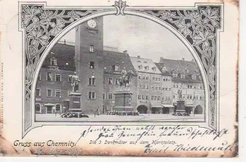 Chemnitz Marktplatz 3 Denkmäler gl1899 84.678