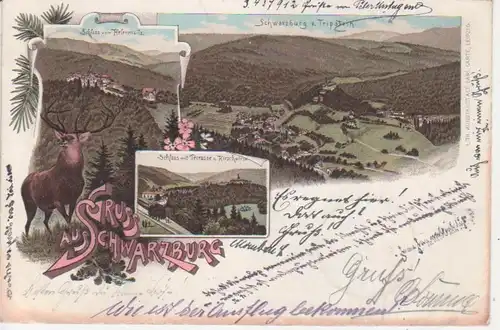 Schwarzburg Litho Panorama gl1897 88.812