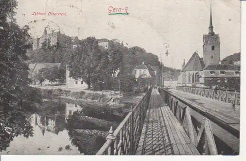 Gera Brücke und Schloss Osterstein gl1922 89.925