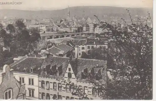 Saarbrücken Teilansicht Panorama gl1907 95.017