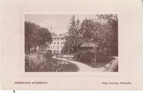 Bad Ditzenbach Altes Kurhaus Rückseite gl1908? 25.781